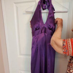 Le Château Purple Sheer Dress - Size XS (0-2) | Elegant & Stylish Vintage Find